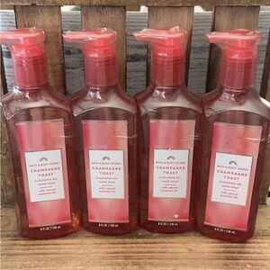 BATH & BODY WORKS CHAMPAGNE TOAST CLEANSING GEL HAND SOAP x4 set lot New